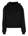 Dames Hooded Sweater Build Your Brand Loose Fit Zwart